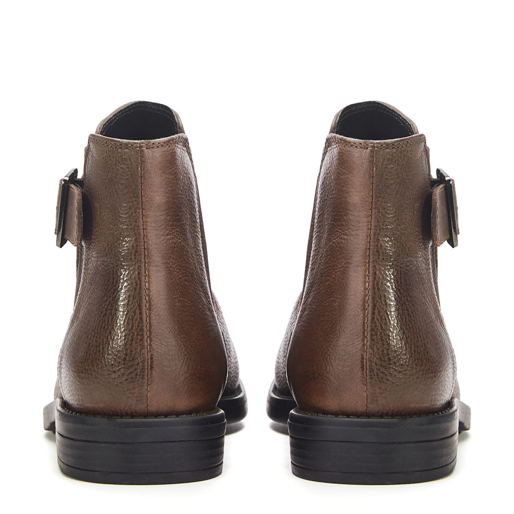 Bryana Grey Leather Boots