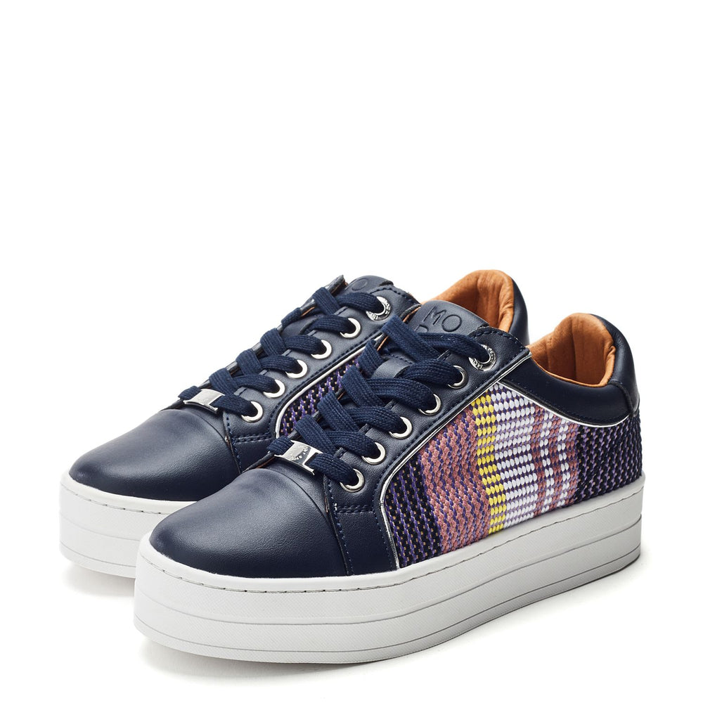 Buttercupp Navy Textile Trainers