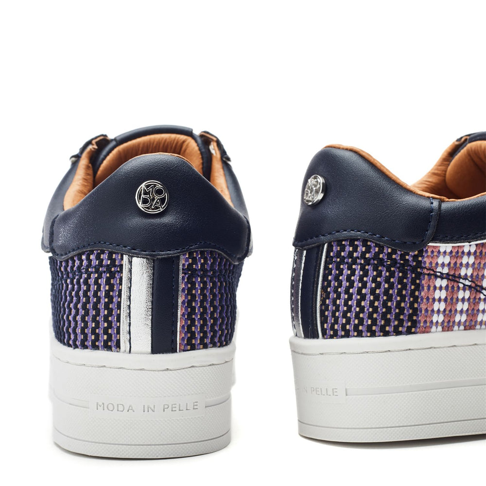 Buttercupp Navy Textile Trainers