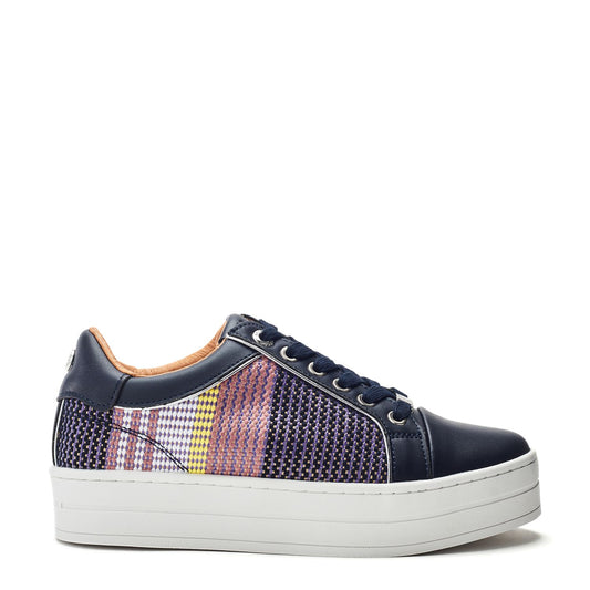 Buttercupp Navy Textile Trainers