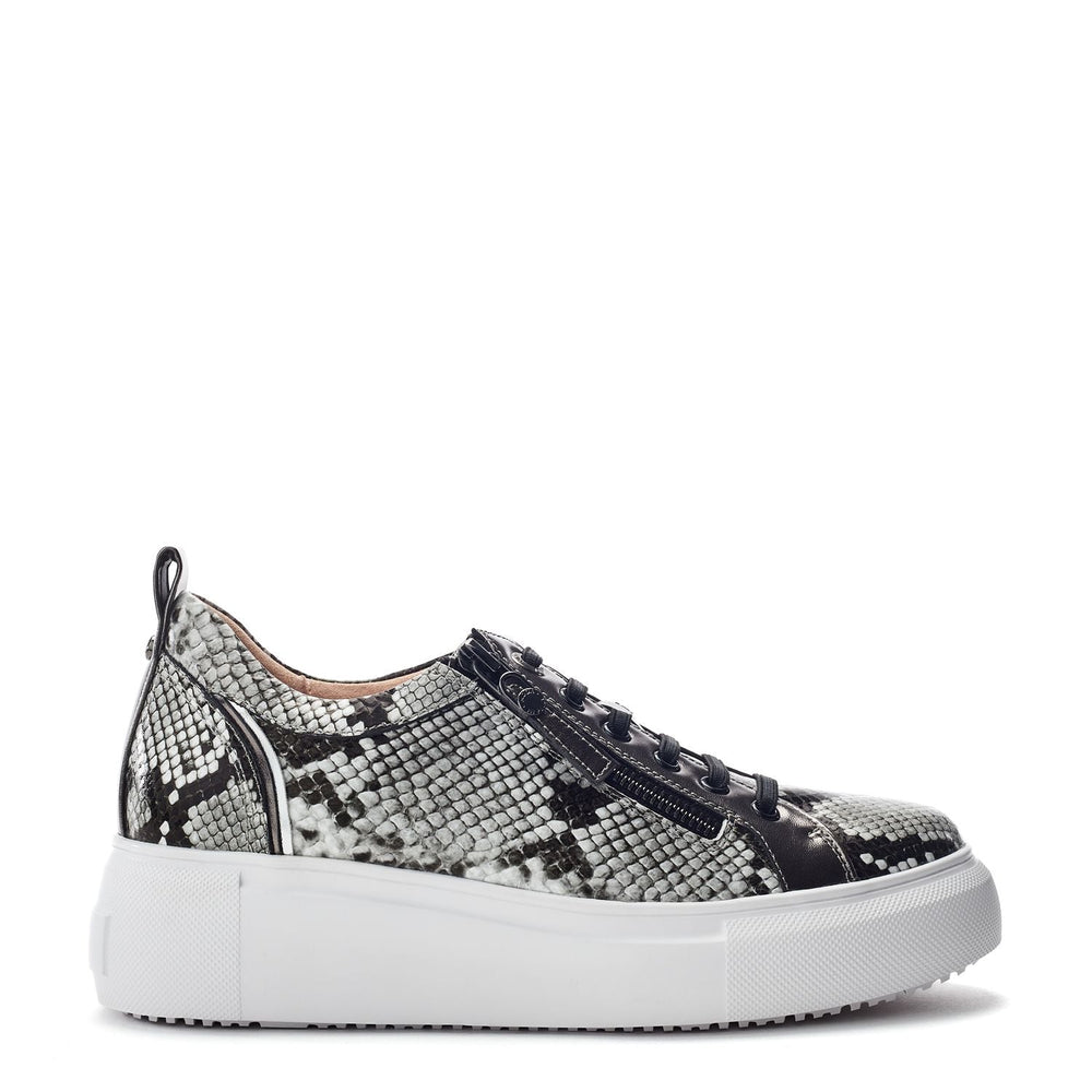 Calise Natural Snake Leather Trainers