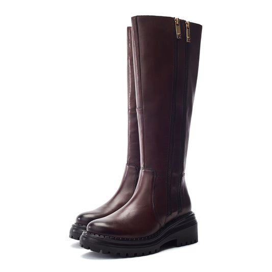 Camilio Dark Brown Leather Boots