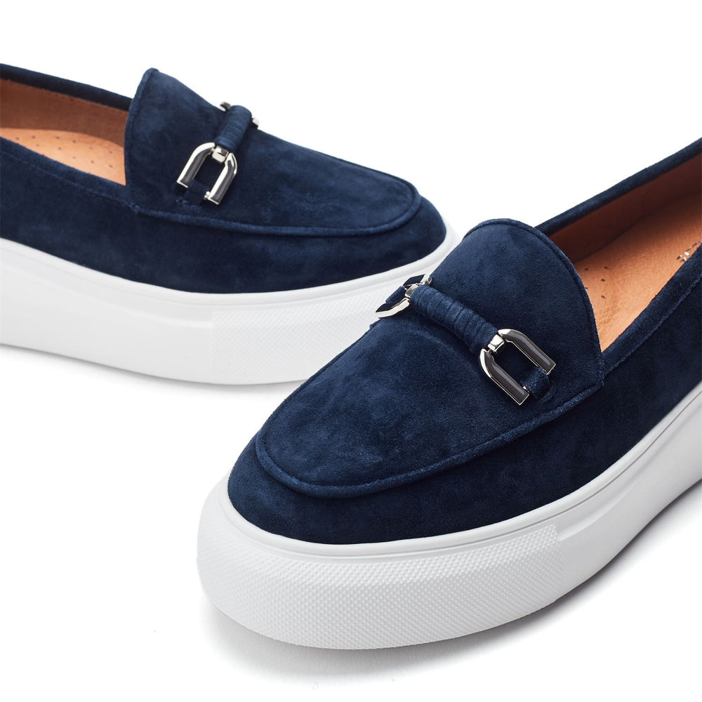 Chamomile Navy Suede Shoes
