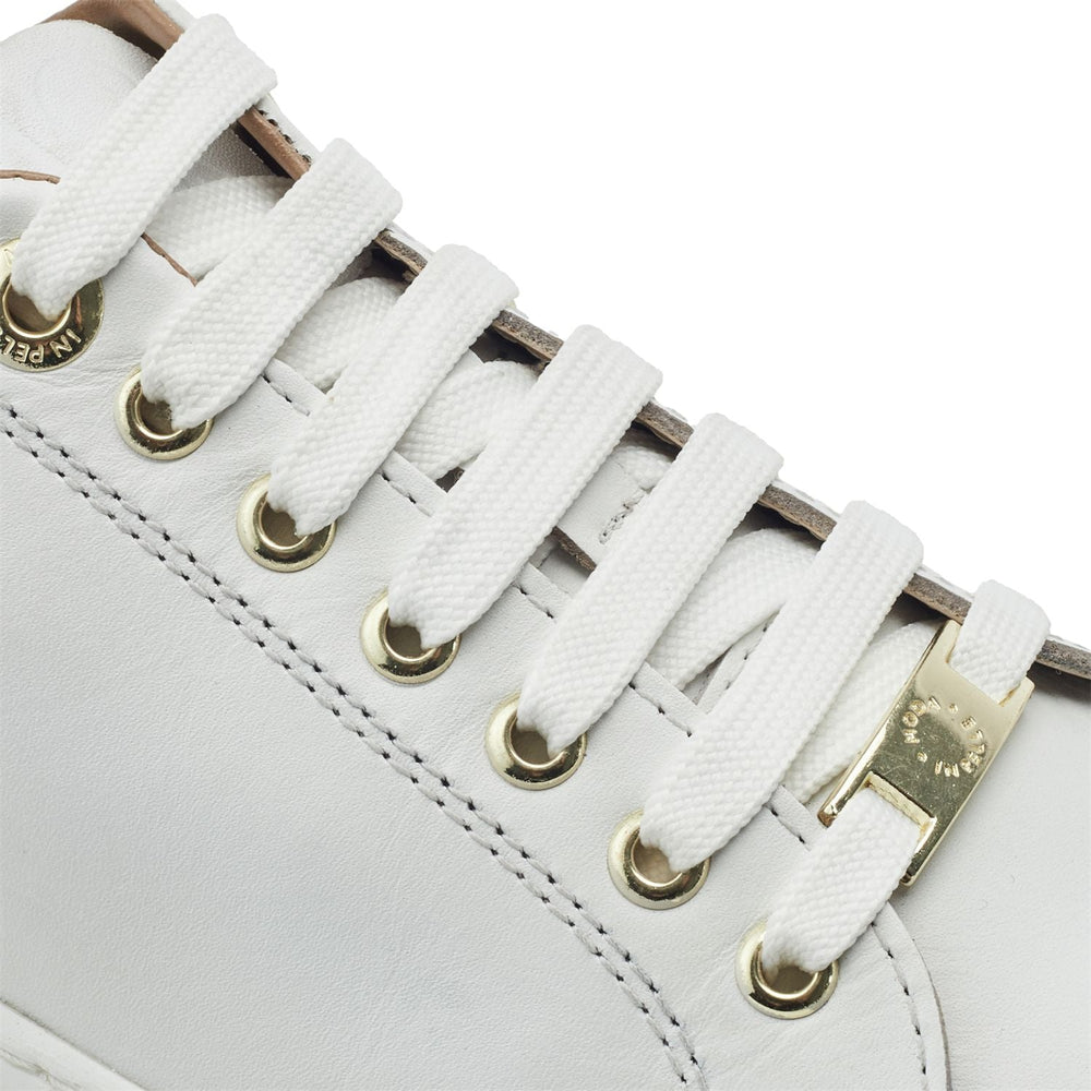 Cherrie White Leather Trainers