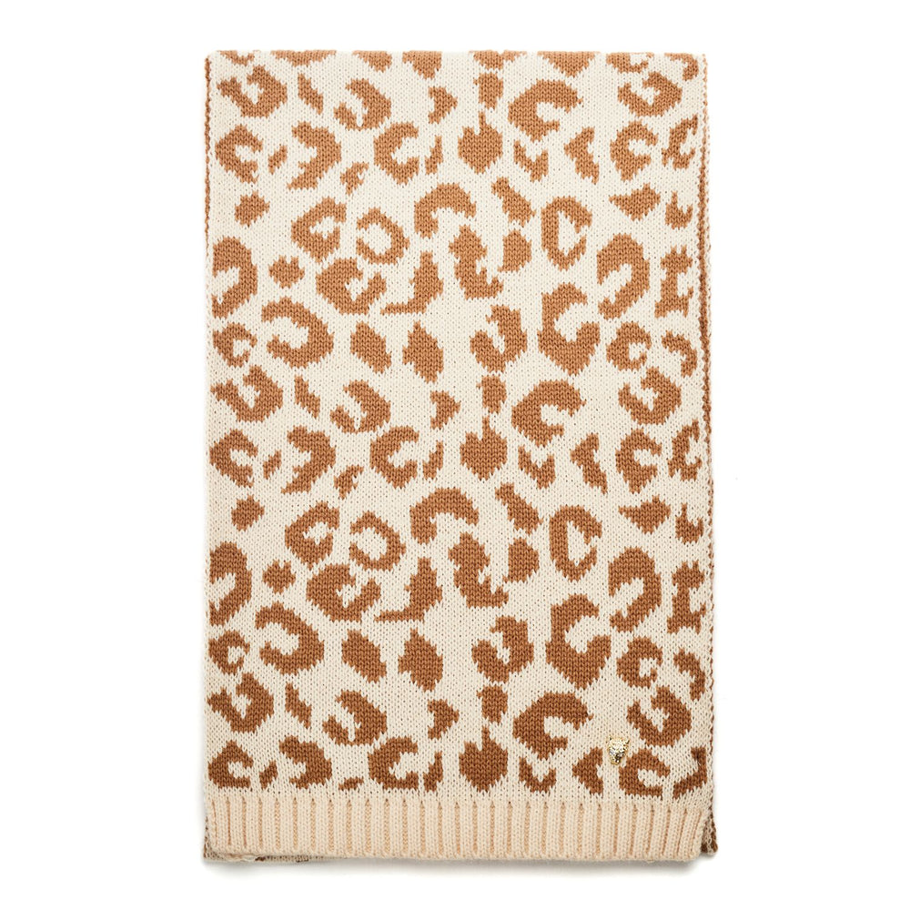 Cleo Scarf Natural Leopard Textile 