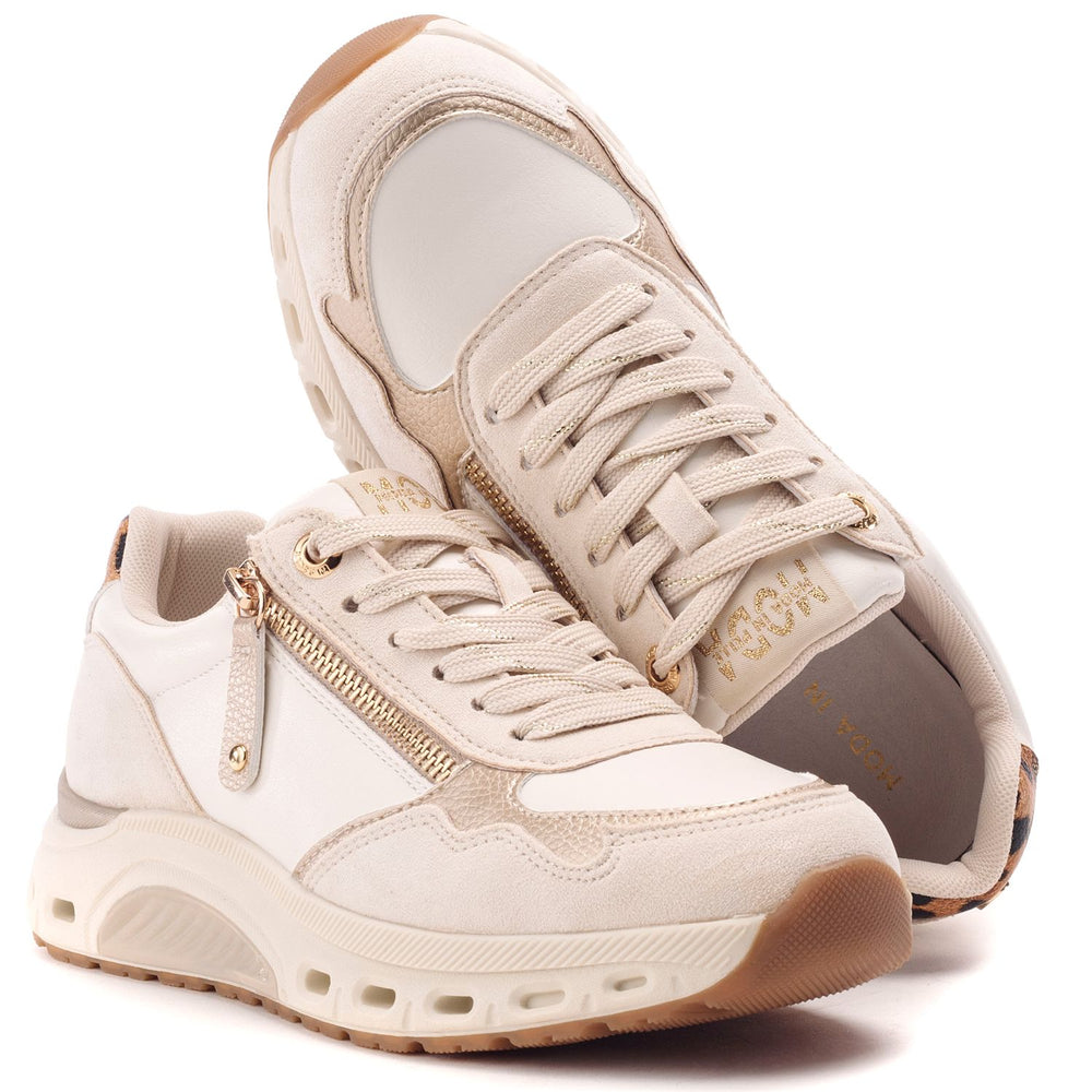 Cloudie White Porvair Trainers