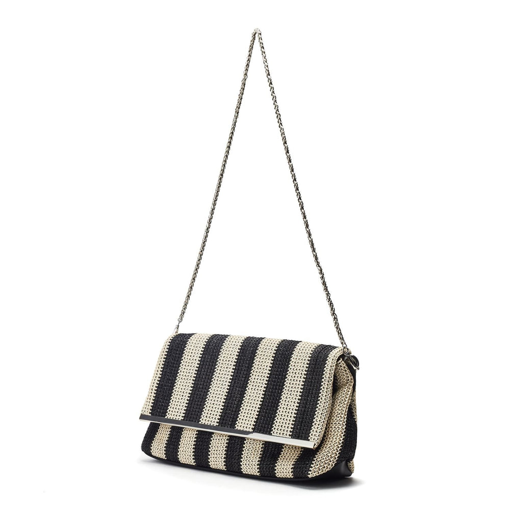 Clove Bag Black Raffia 