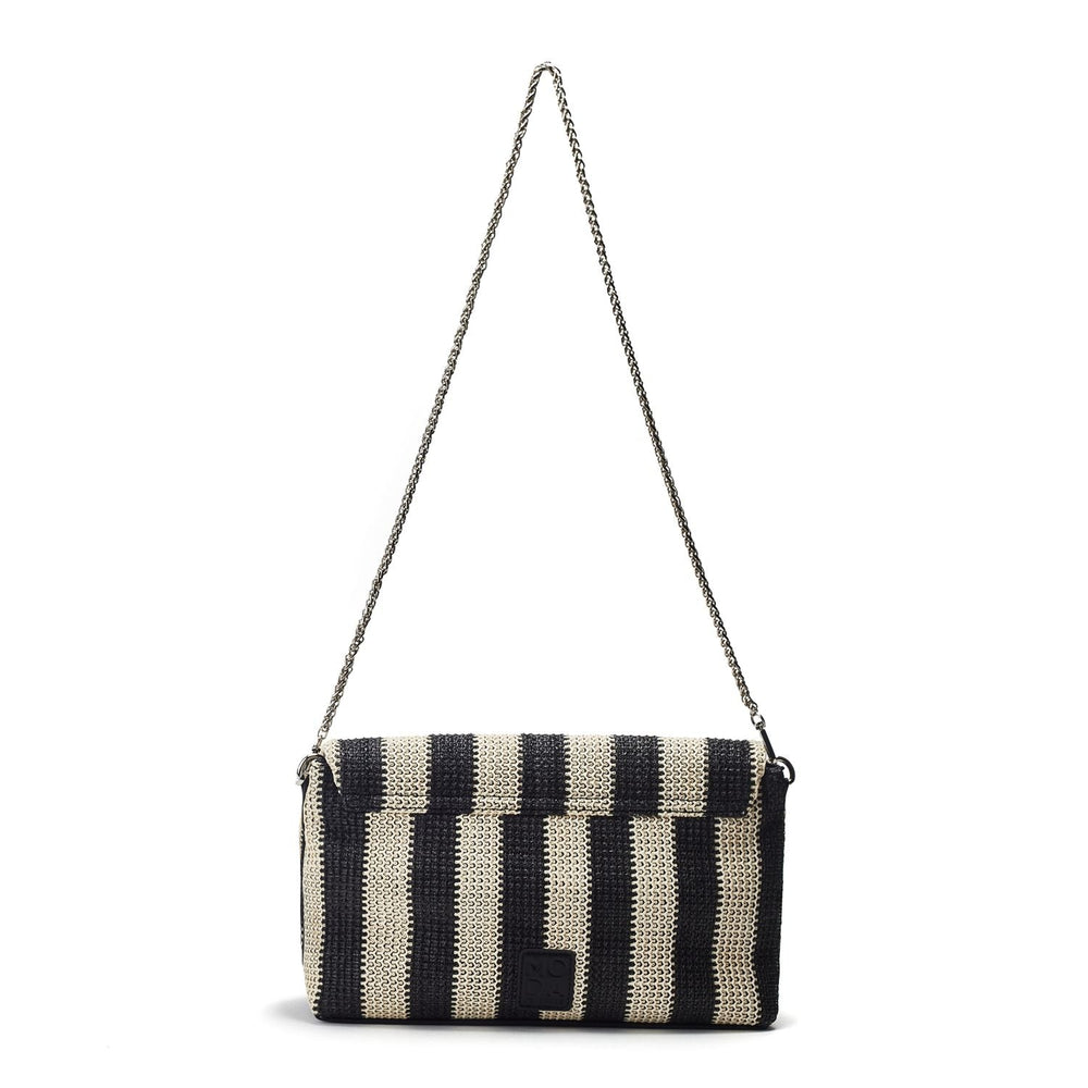Clove Bag Black Raffia 