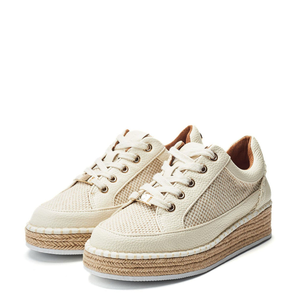 Corie Off White Porvair Trainers