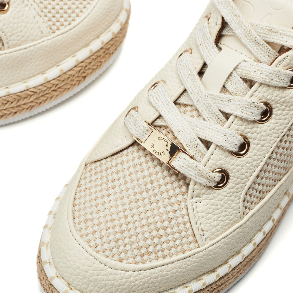 Corie Off White Porvair Trainers