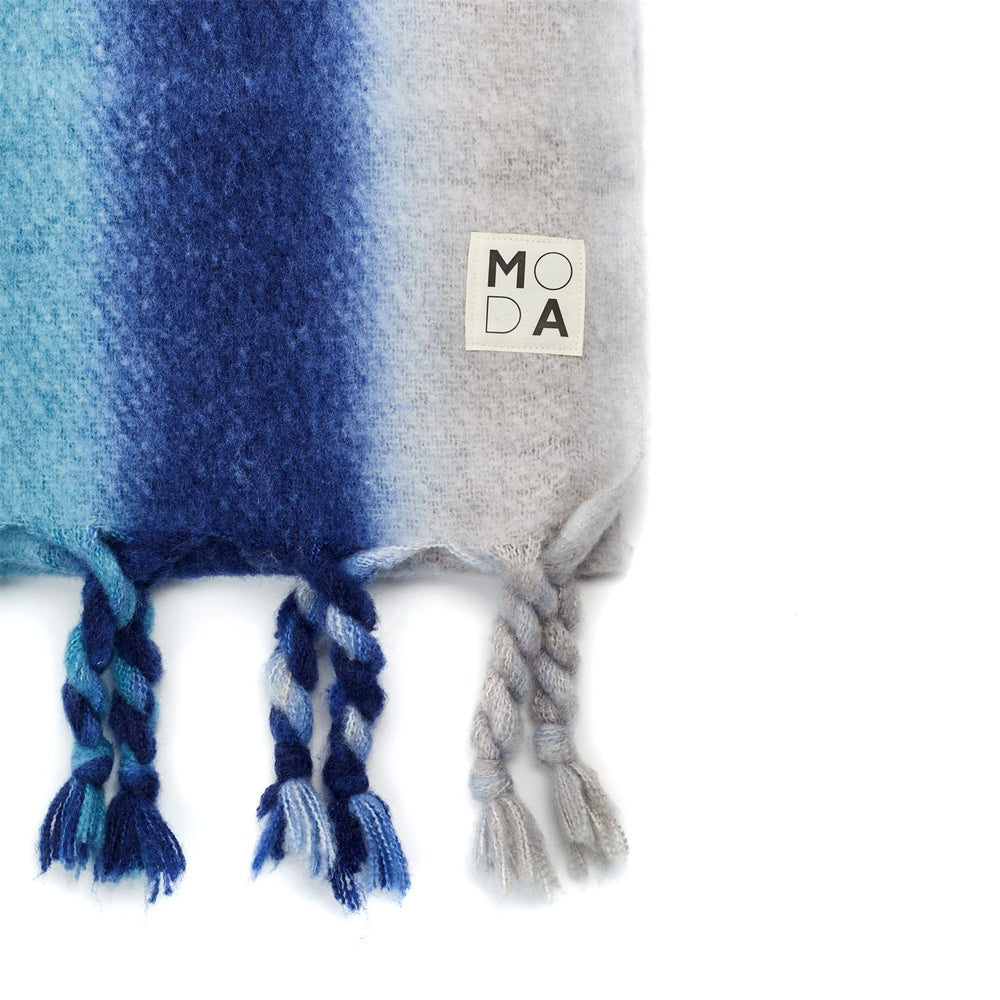 Dahlia Scarf Blue Polyester 