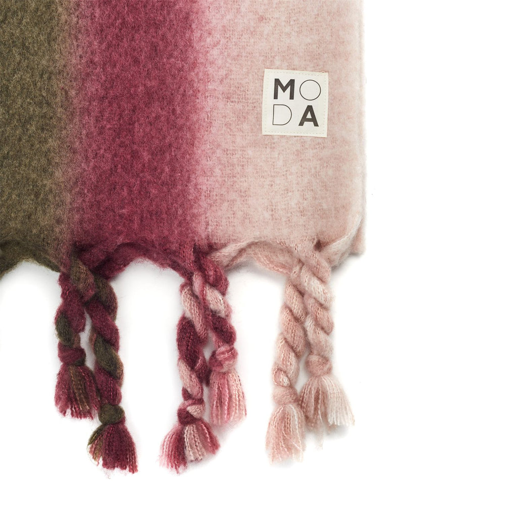 Dahlia Scarf Burgundy Polyester 