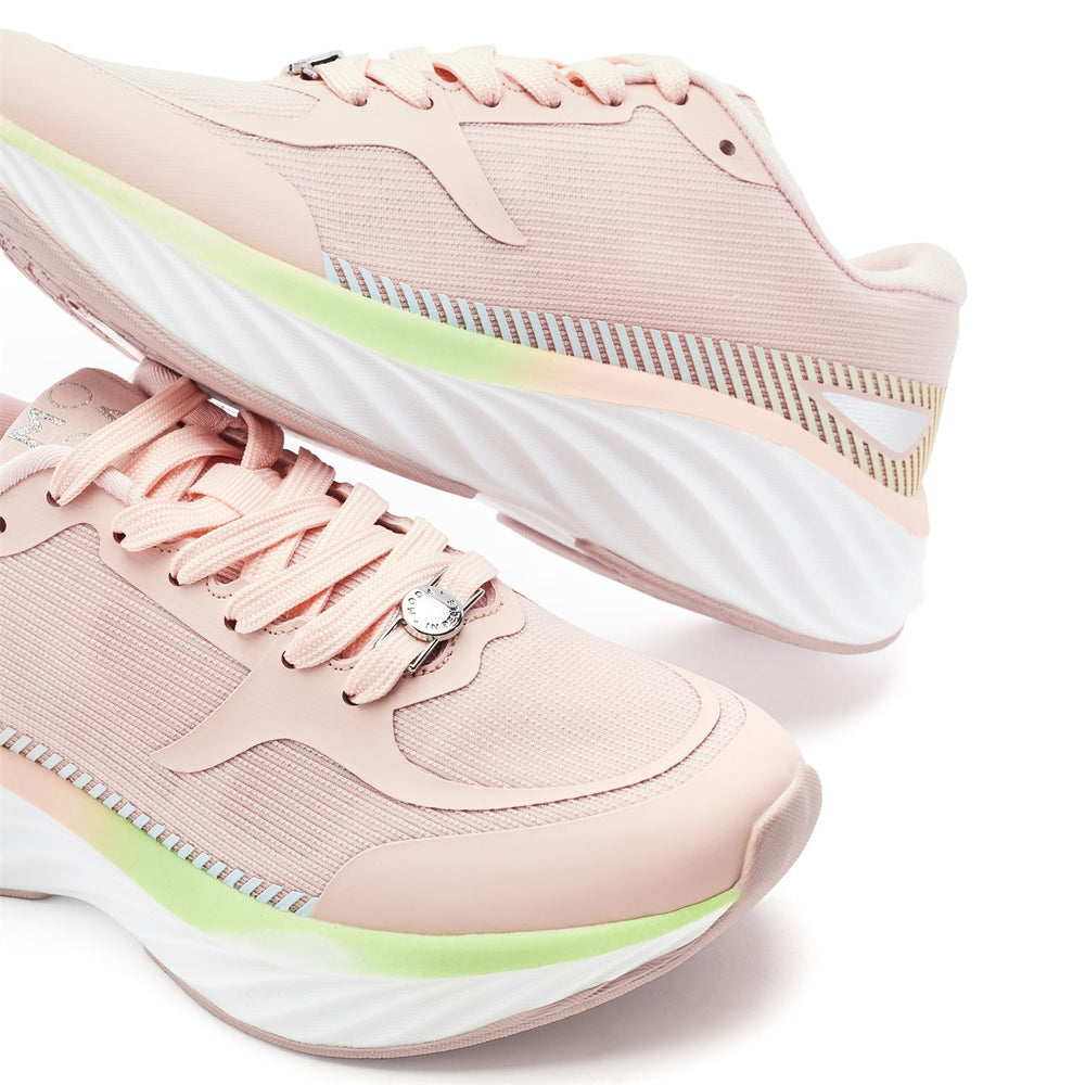 Damara Pink Textile Trainers