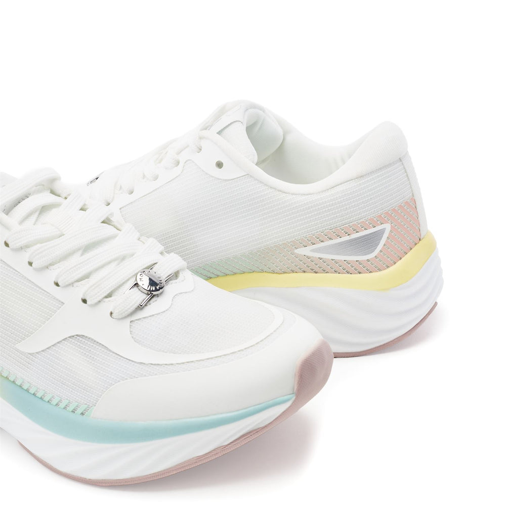 Damara White Textile Trainers