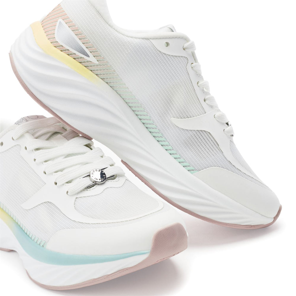 Damara White Textile Trainers