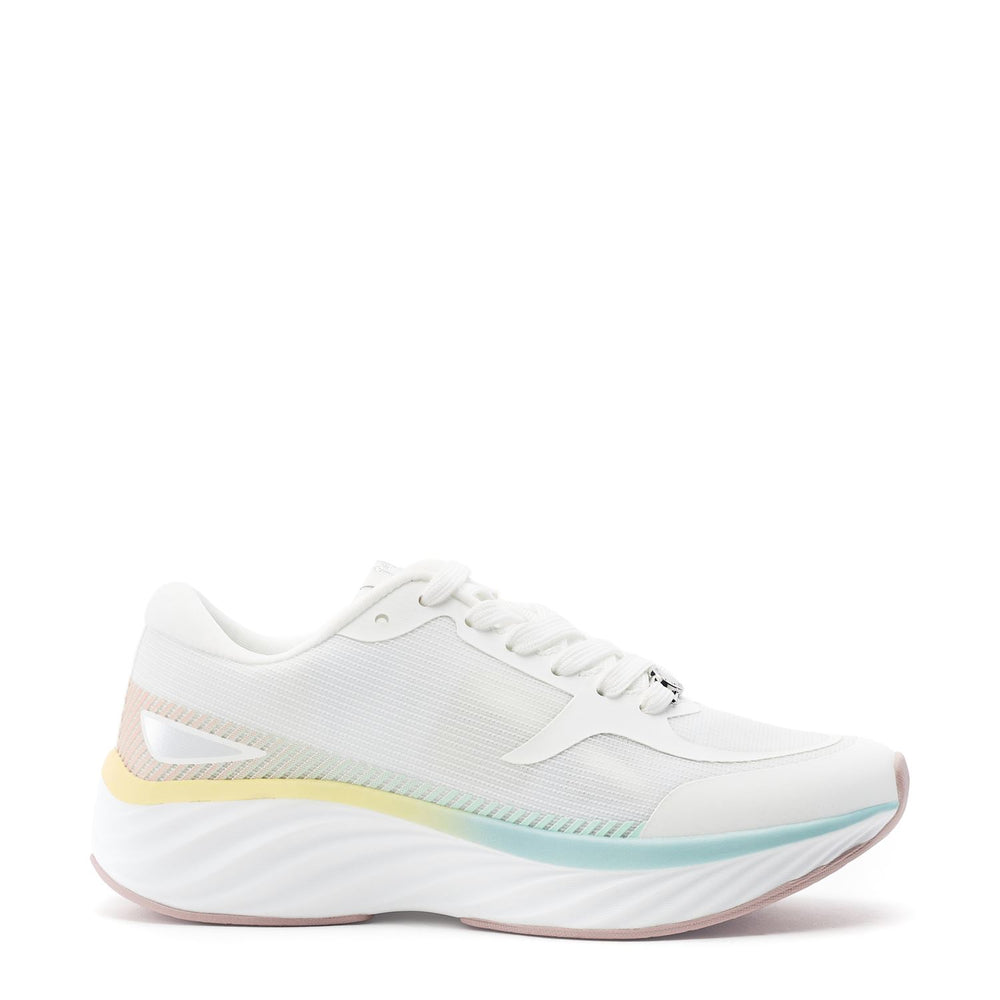 Damara White Textile Trainers