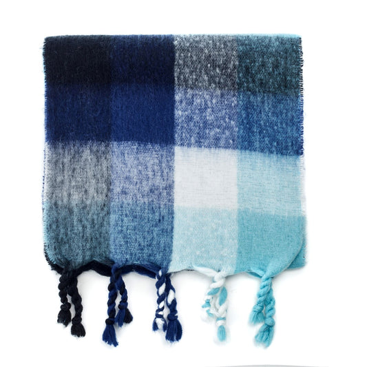 Dana Scarf Blue Polyester 