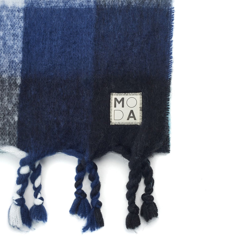 Dana Scarf Blue Polyester 