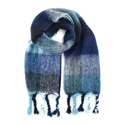 Dana Scarf Blue Polyester 