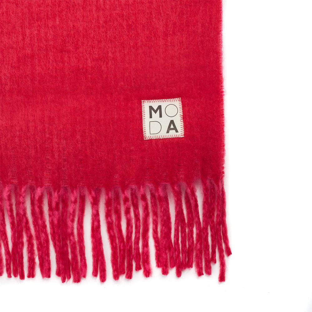 Destinee Scarf Red Polyester 