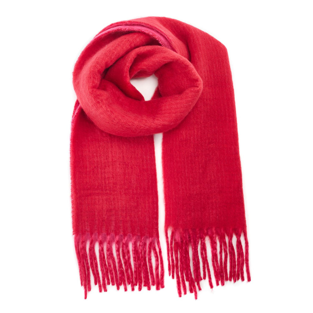 Destinee Scarf Red Polyester 