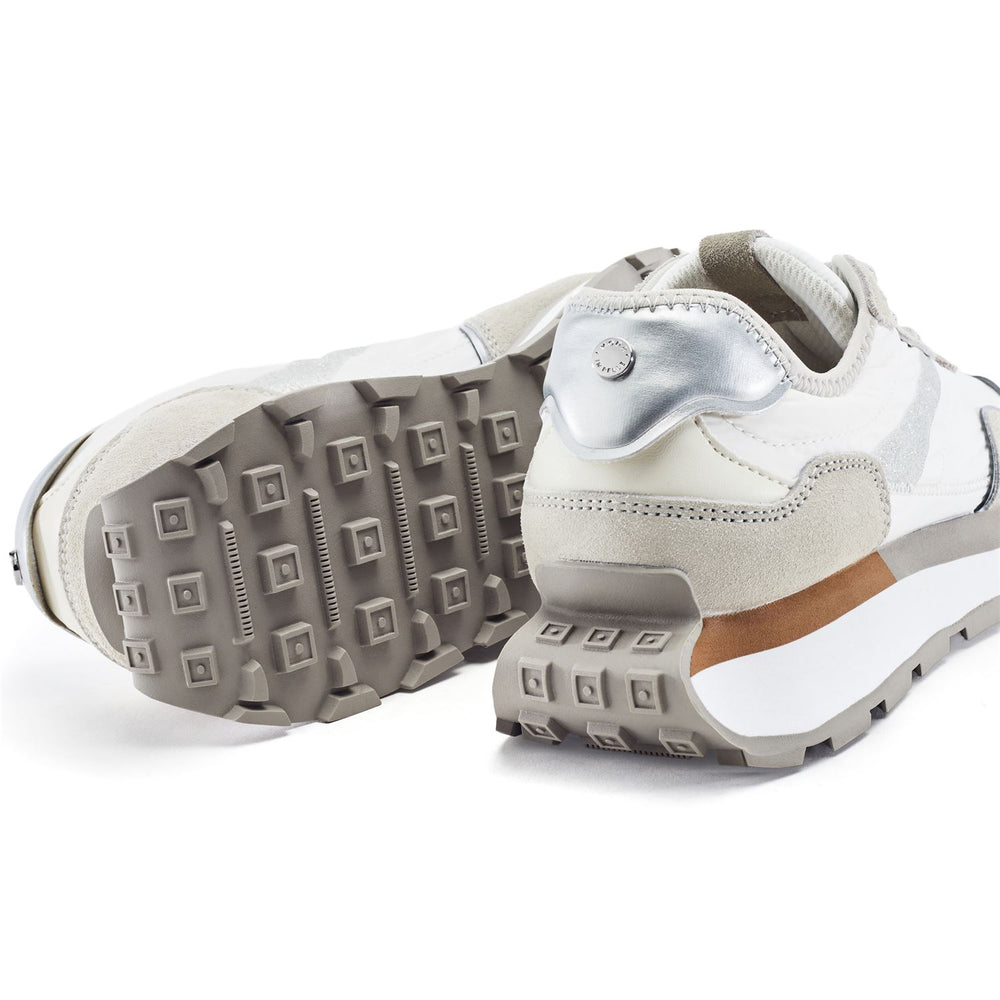 Dorea White Textile Trainers