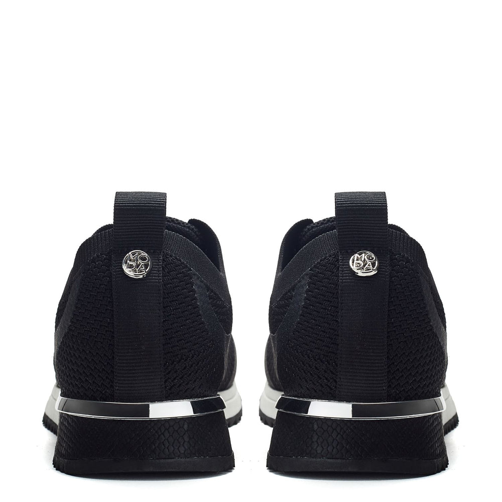 Dyonna Black Textile Trainers