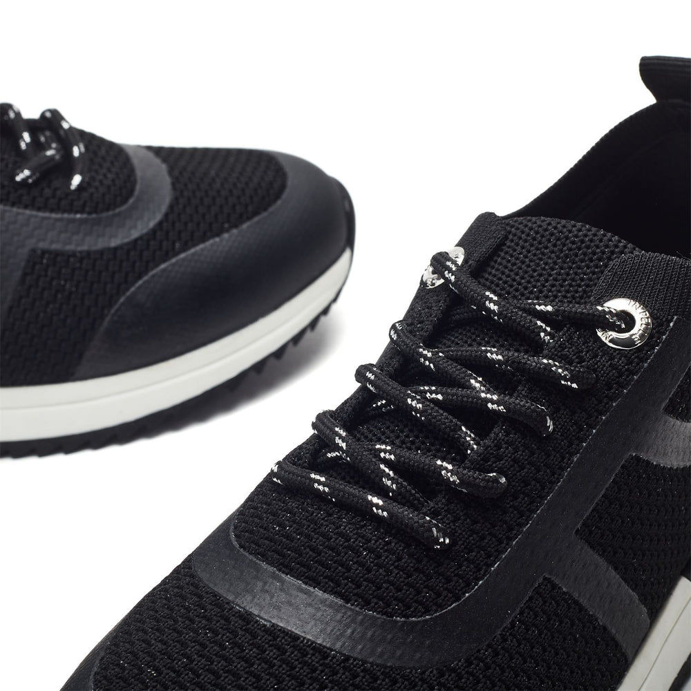 Dyonna Black Textile Trainers