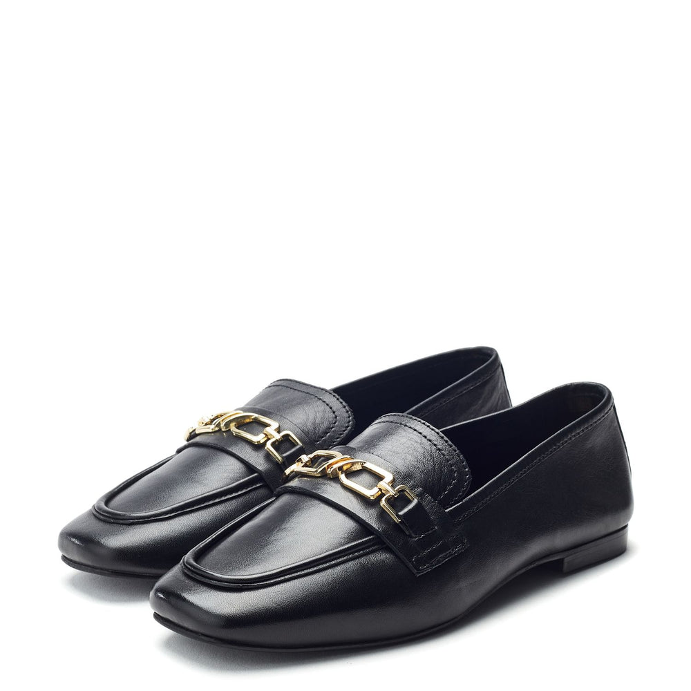 Earley Black Leather Shoes