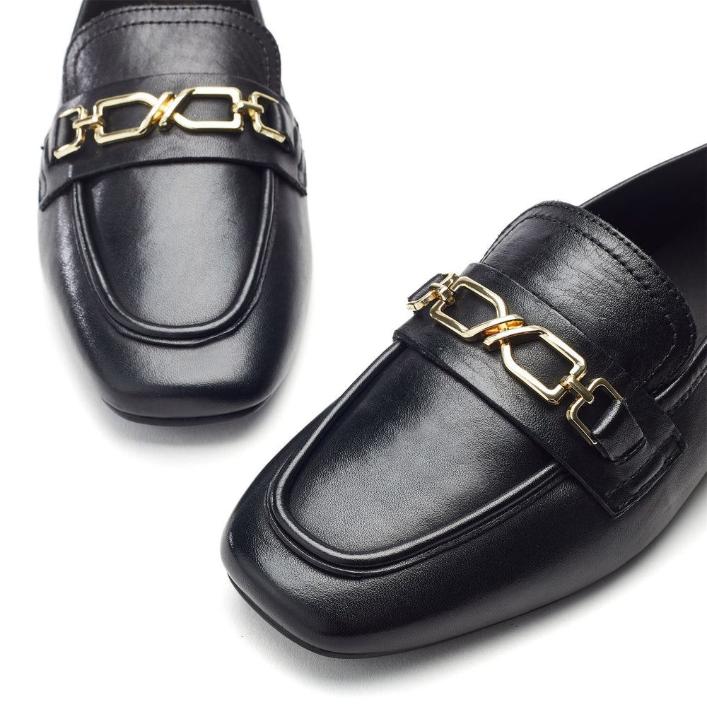 Earley Black Leather Shoes