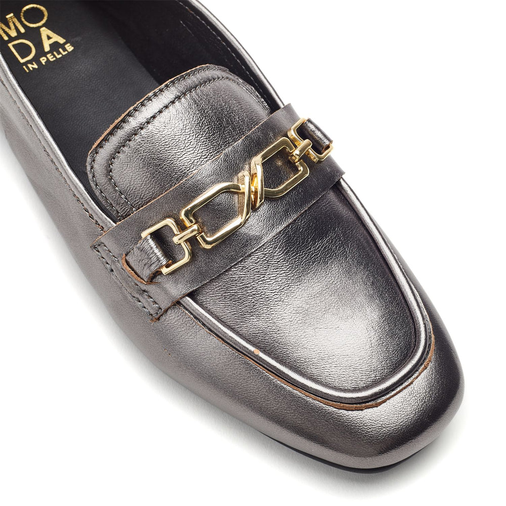 Earley Pewter Leather Shoes