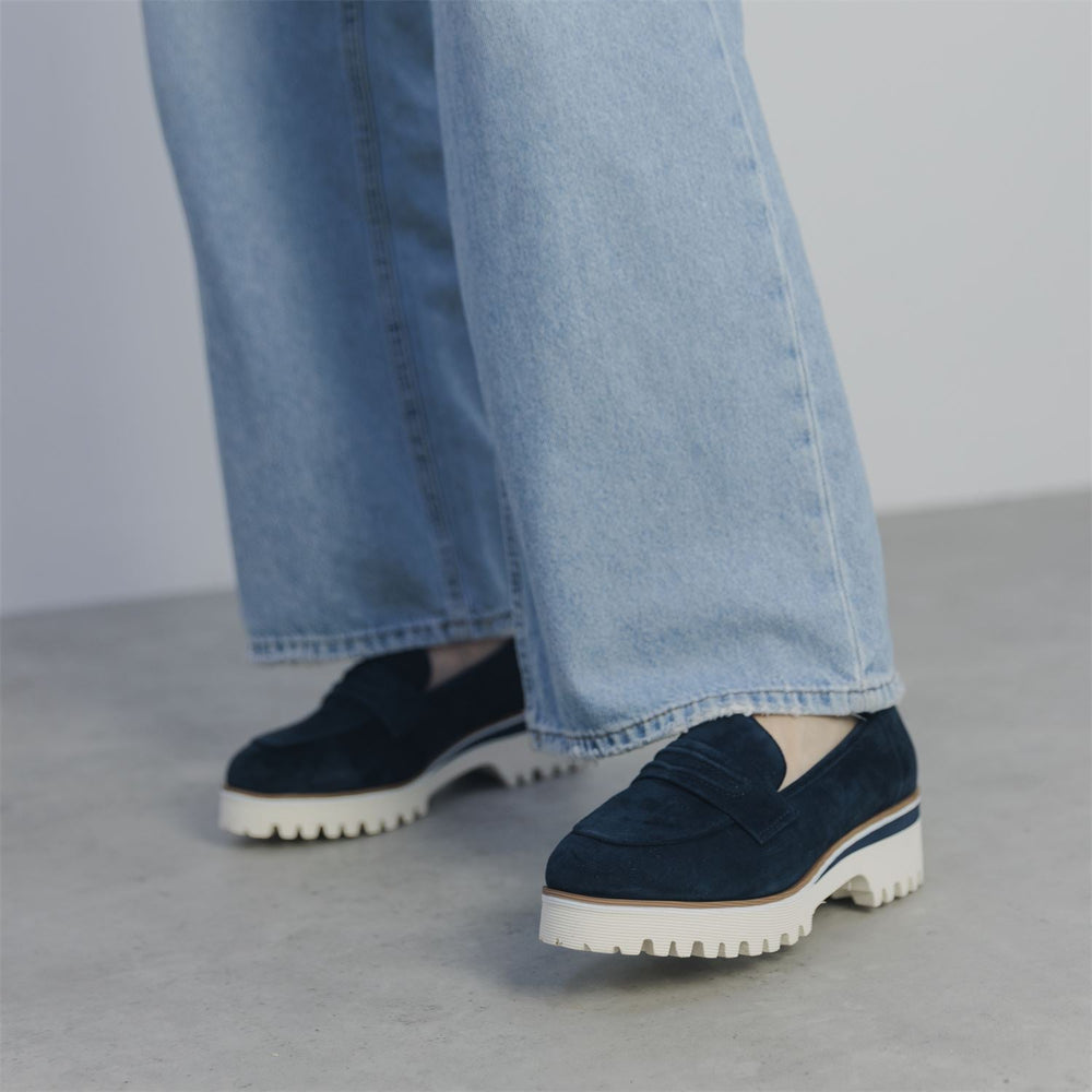 Ebonee Navy Suede Shoes