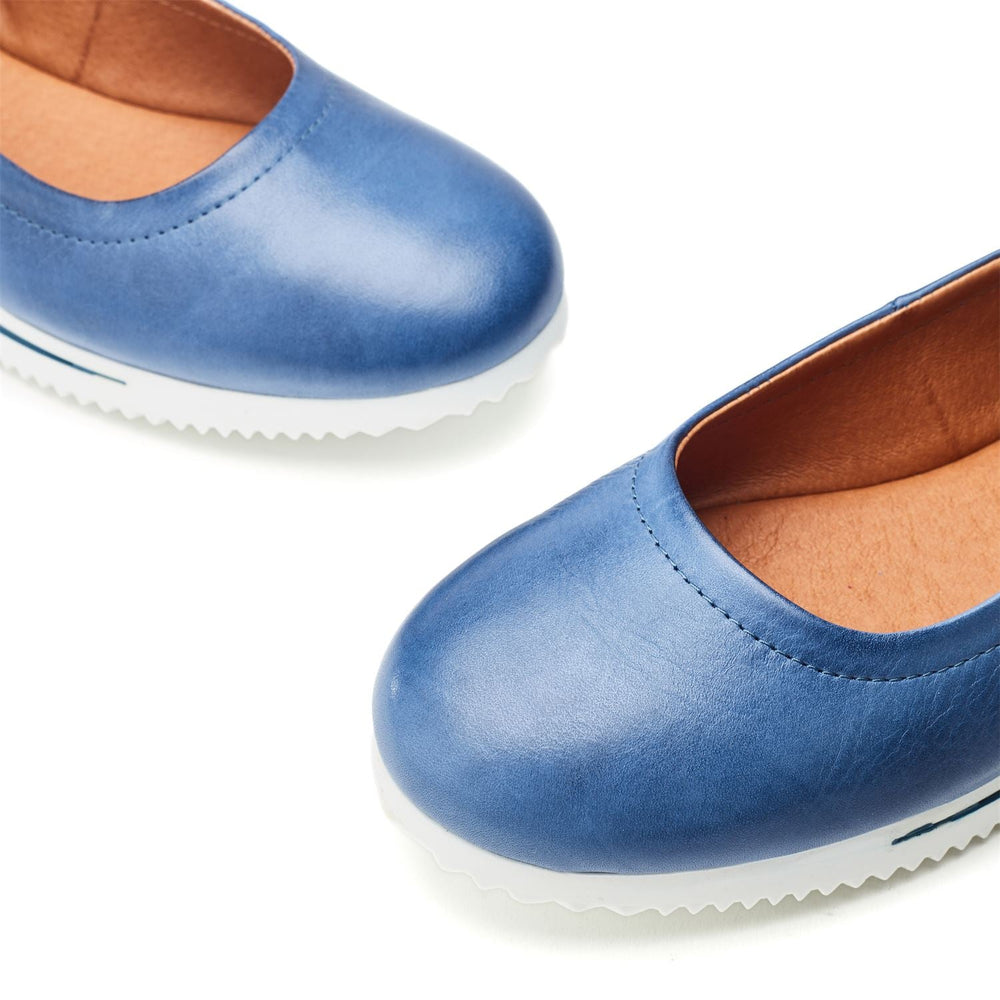Edenn Blue Leather Shoes