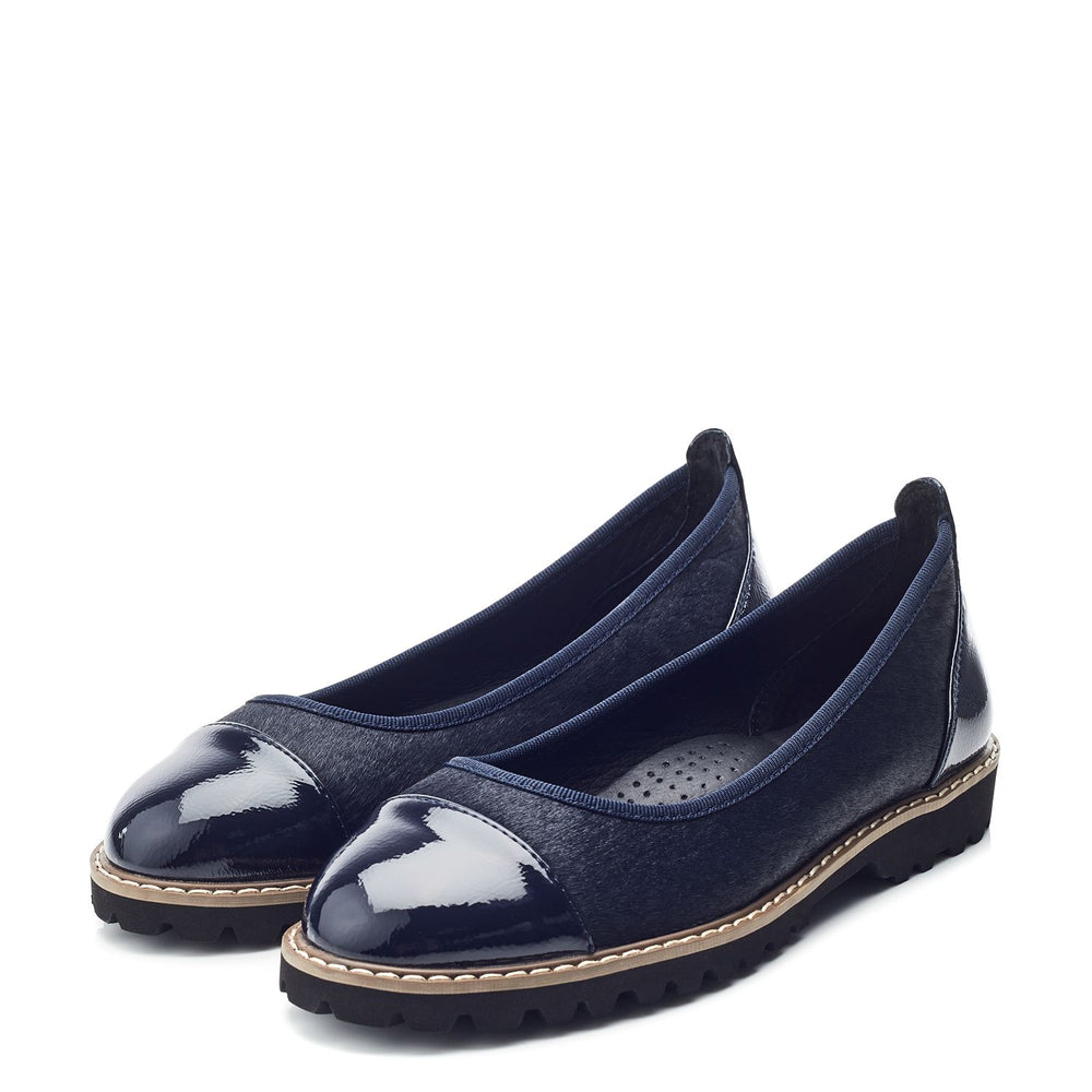 Egleton Navy Pony Hair Shoes