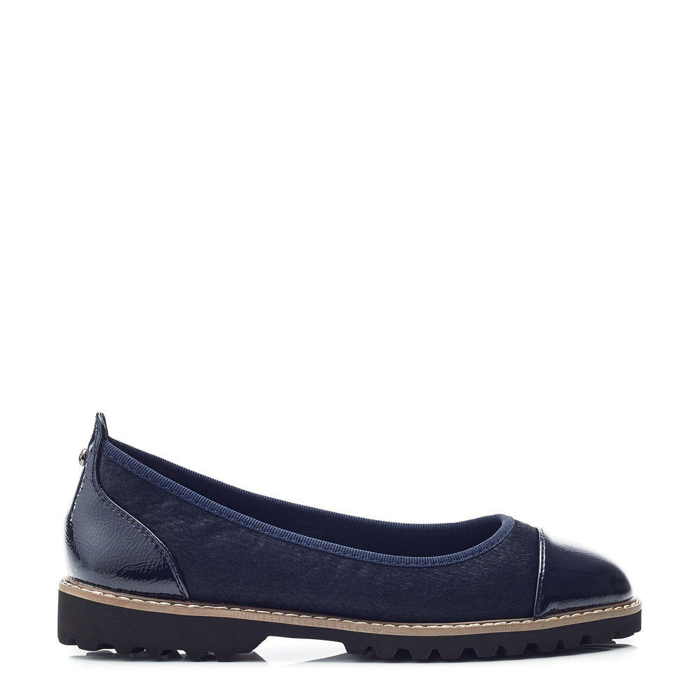 Egleton Navy Pony Hair Shoes