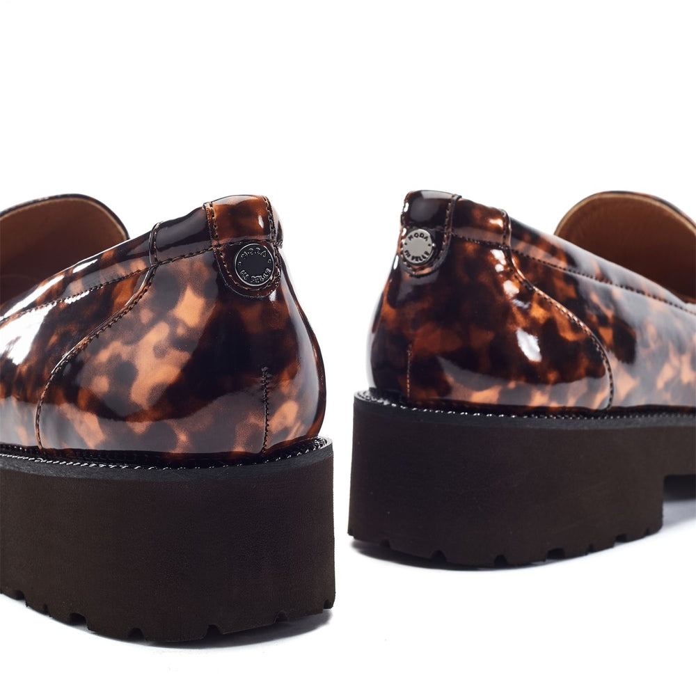 Egoma Tortoise Shell Patent Shoes