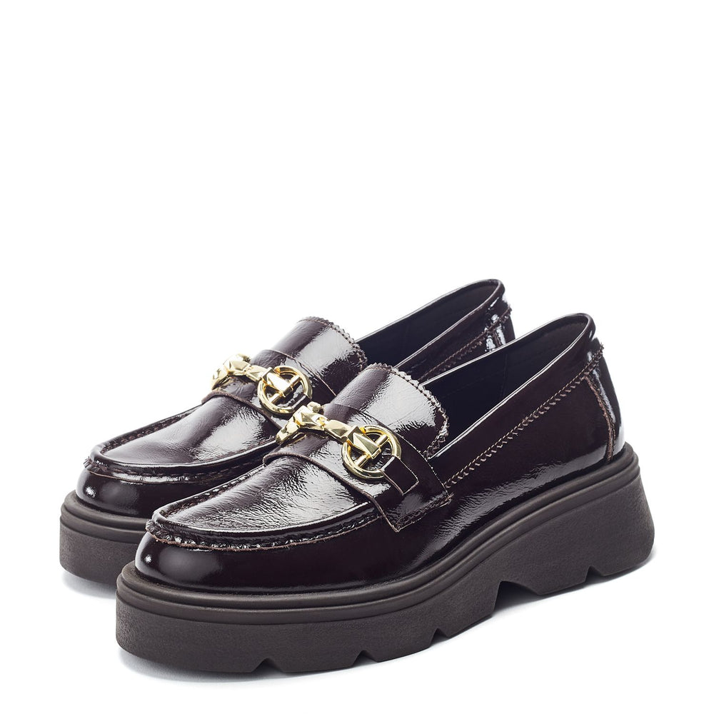 Eisa Dark Brown Leather Shoes