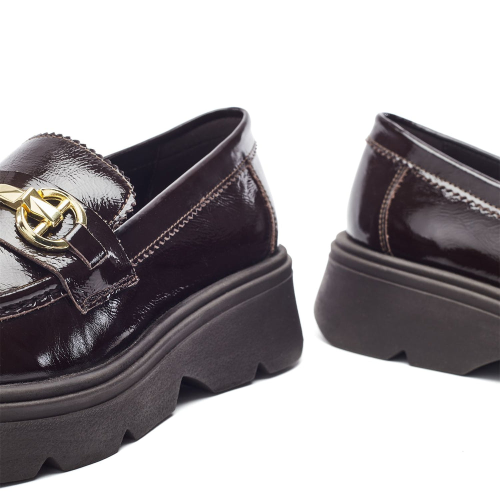 Eisa Dark Brown Leather Shoes