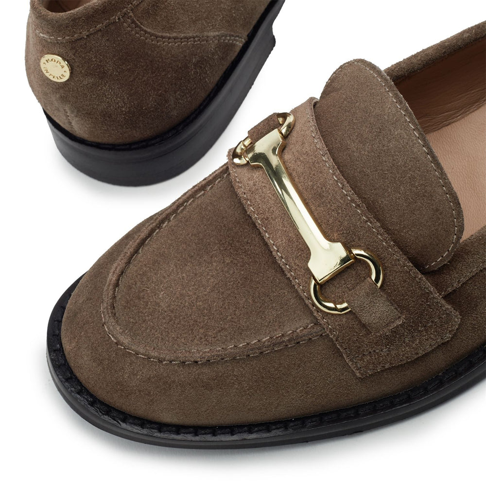 Elarra Taupe Suede Shoes