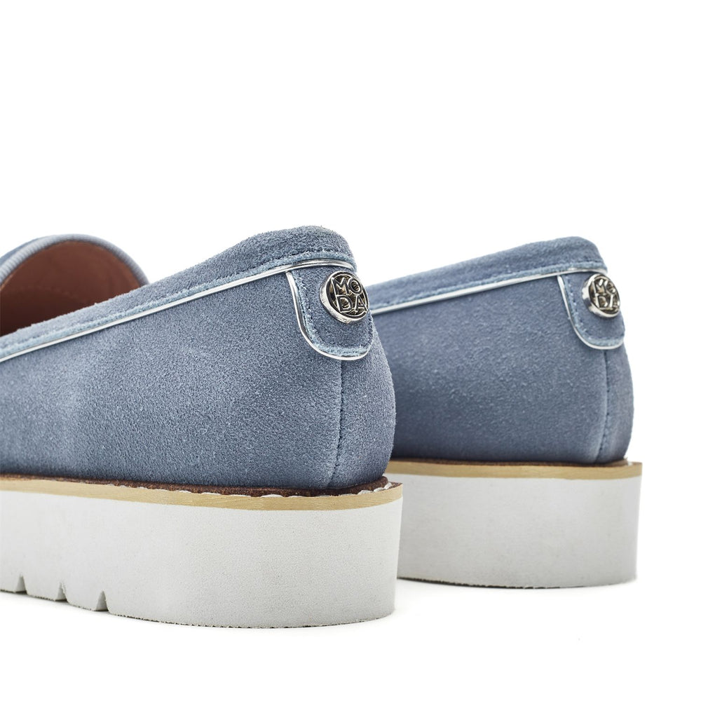 Elber Light Blue Suede Shoes