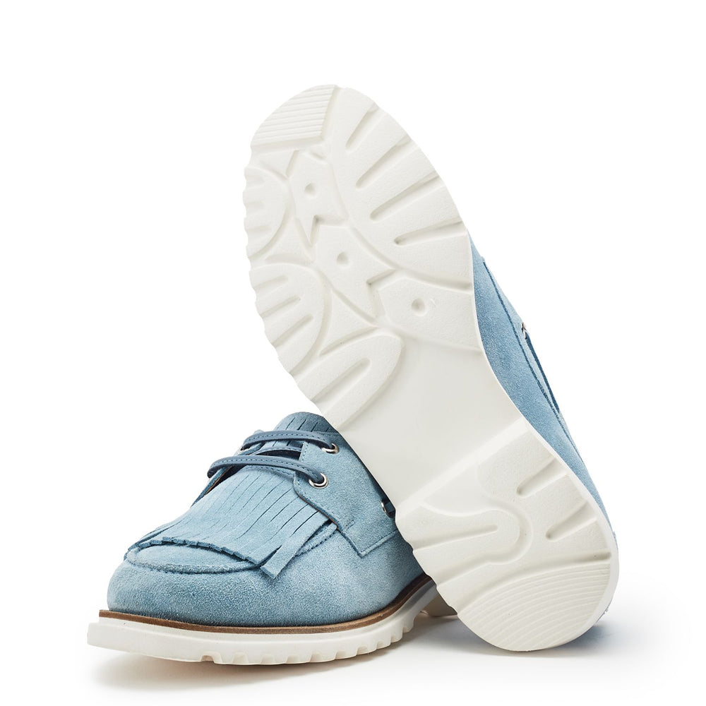 Elessia Light Blue Suede Shoes
