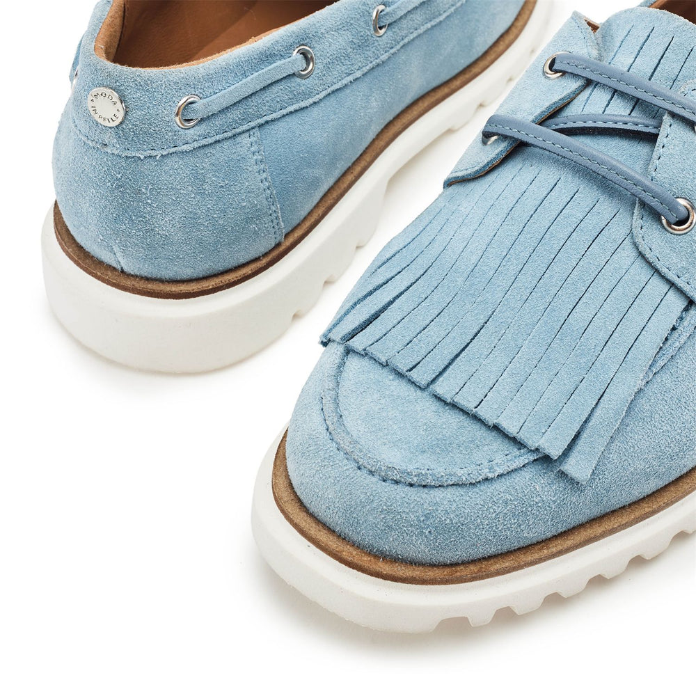 Elessia Light Blue Suede Shoes