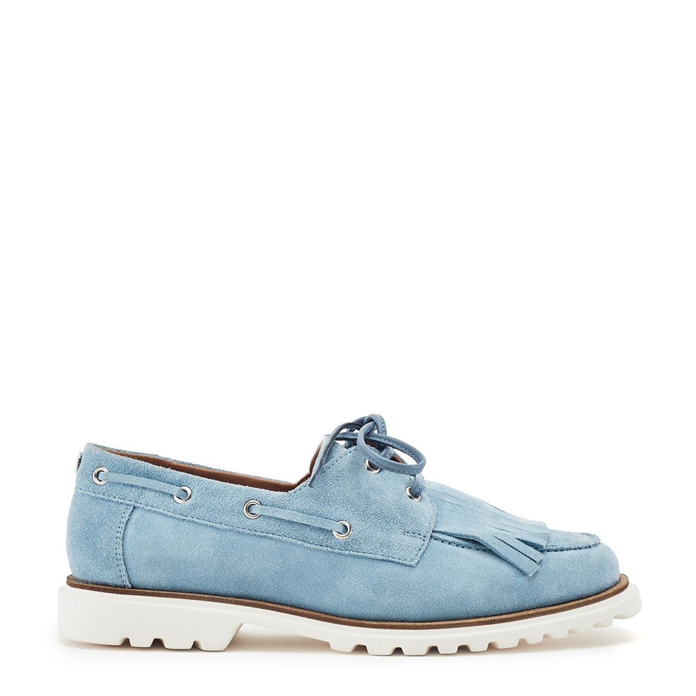 Elessia Light Blue Suede Shoes