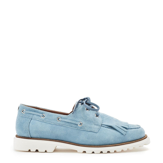 Elessia Light Blue Suede Shoes