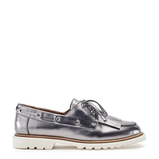Elessia Pewter Leather Shoes