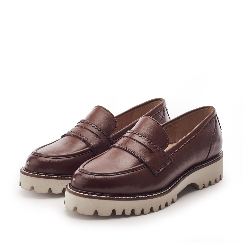 Eleyna Brown Leather Shoes