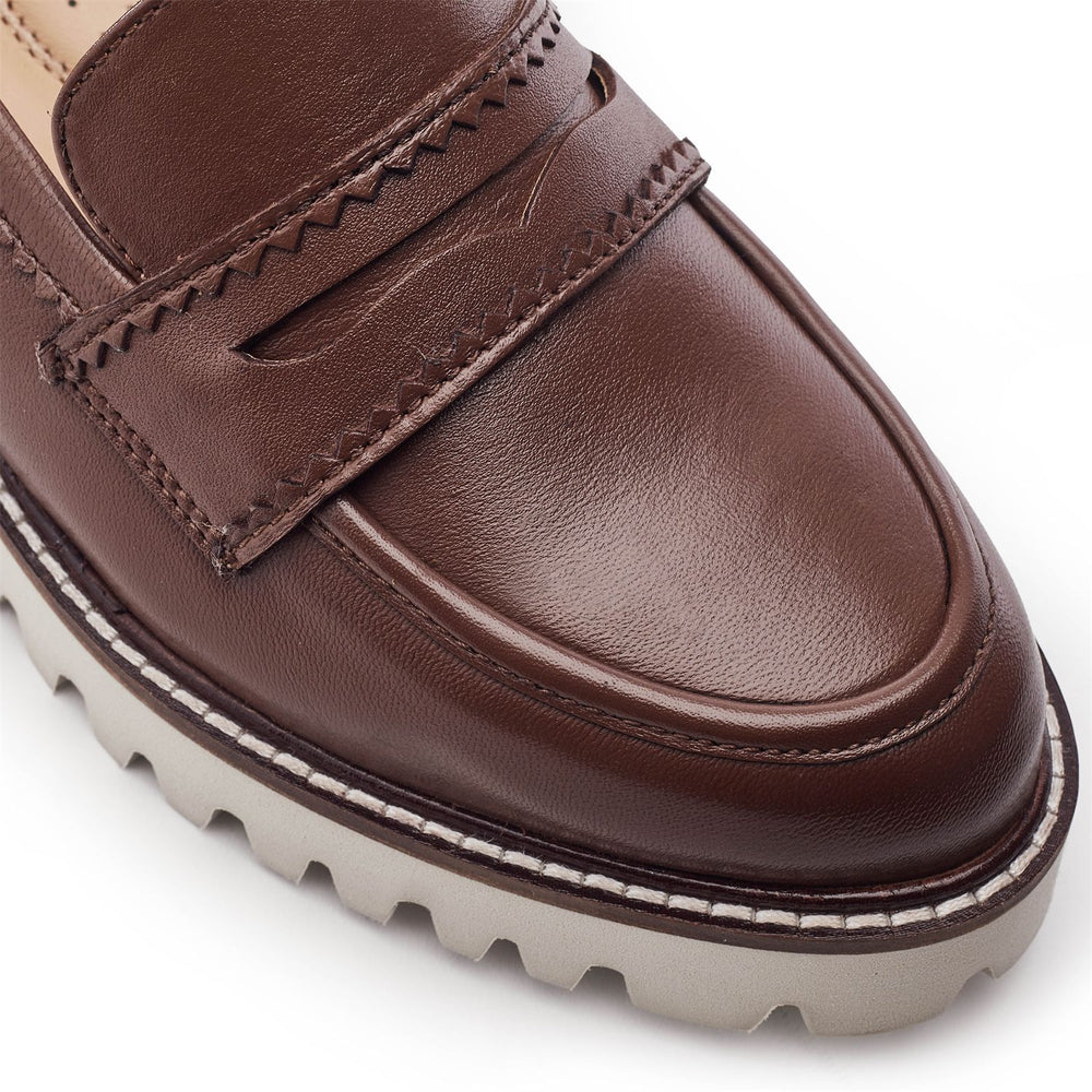 Eleyna Brown Leather Shoes