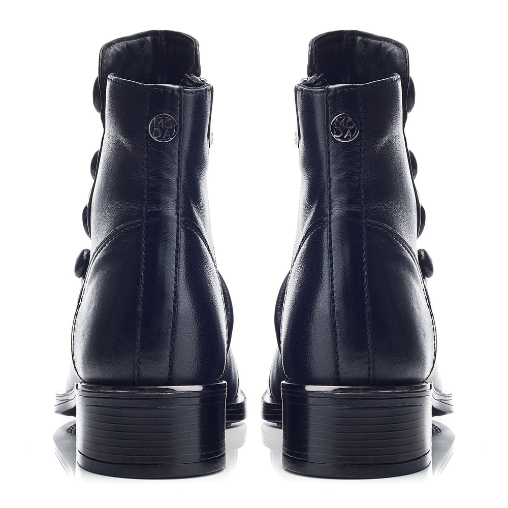 Elita Black Leather Boots