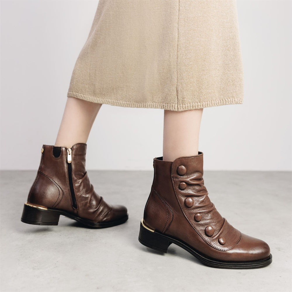 Elita Tan Leather Boots