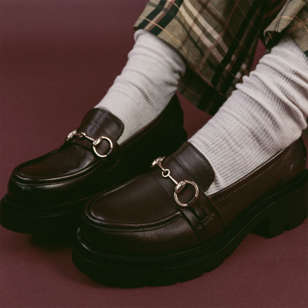 Elsana Tan Leather Shoes